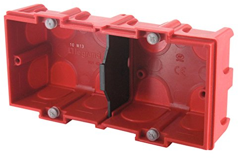 Legrand - Boîte à encastrer Batibox maçonnerie - 2 postes profondeur 40mm