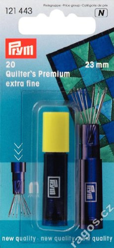Prym - Prym Silver (0.53 x 23mm) Quilting Sewing Needles - 20 Pieces
