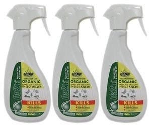 3 x Oa2ki Organic Insecticide Killer Spray - Safe Control Of Crawling & Flying Insects