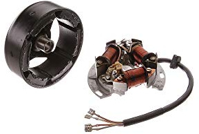 DDR Altbestand Schwunglichtprimärzünder SLPZ 8307.3/3 vollst. - Lichtmaschine (Rotor + Stator) - Unterbrecherzündung - 6V 25/18W Bilux - DUO 4