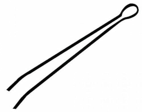 Molla Pinza In Ferro Piatto Per Fuoco Camino Lunghezza 40cm. Art.-727