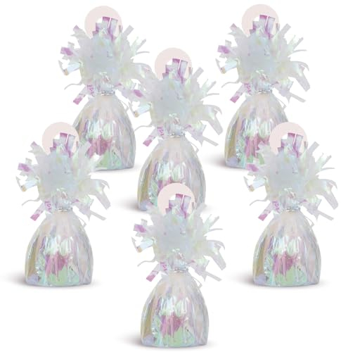 Unique Party Supplies Folien-Ballongewicht - Schillernd , 4.5 X 2.25