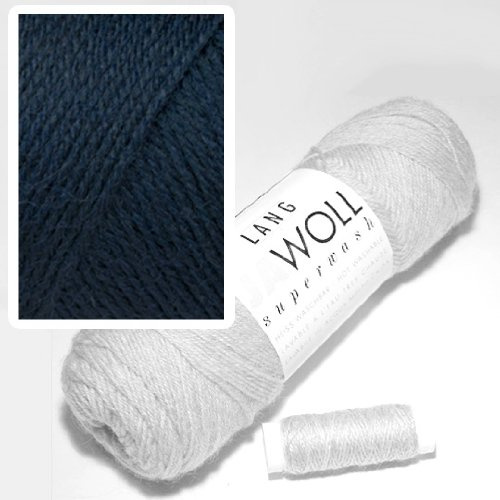 Lang Jawoll Superwash Sockenwolle Farbwahl (34 - Marine)