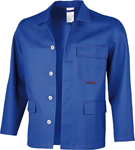 Qualitex - Schweißerschutz-Arbeitsjacke ROBUST SW, Kornblau, 62