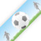 SuperDuperDecor - Football - Bedroom Wall Border - Eco Friendly 1.3m Self Adhesive Strips - Blue Sky