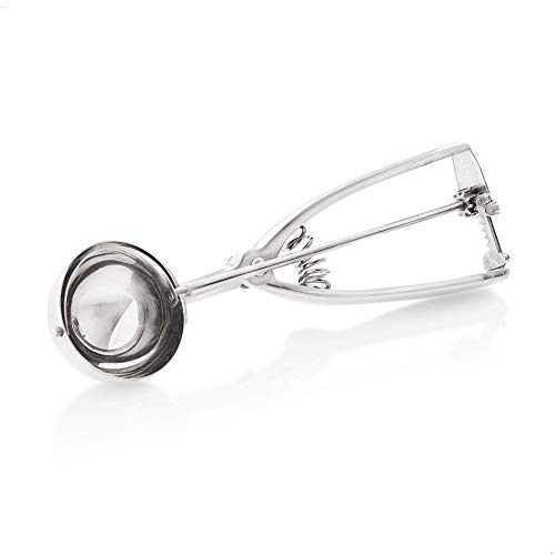 Faimex Portionierer Eisloeffel lang für Kugeleis EIS Eislöffel aus Edelstahl Eiskelle Kugel Kugelformer Eisportionierer Löffel für Speiseeis Püree Reis Ice Scooper mit einem Kugel Ø 6,6 cm