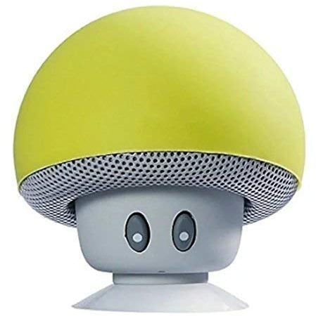Hipipooo Mini altoparlante Bluetooth portatile senza fili con ventosa Compatibile con telefono cellulare, laptop, pc (giallo)