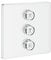 Grohe 29158LS0 Parte Esterna per Rubinetto da Incasso Triplo, Bianco, Squadrato