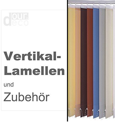 ourdeco® Komplett-Vertikalanlage/Breite: 220 cm/Höhe: 180 cm/Farbe: Weiss/Lamellenbreite 89 mm/in der Höhe kürzbar/Decken- oder Wandmontage