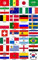 Kleberio® Aufkleber wetterfest 32 Fahnen WM 2018 Teilnehmer Flagge Auto Motorrad Carravan