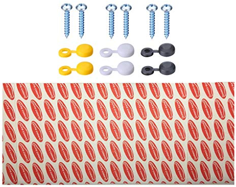 XtremeAuto Number Plate Fixing Kit/Fitting Set Car Motorbikes Screws & Caps Sticky pads