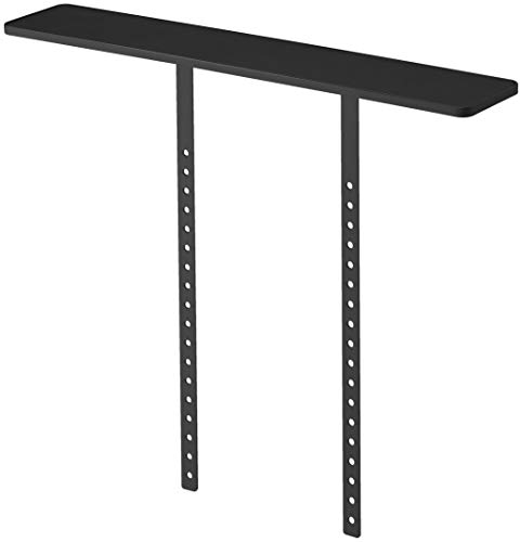 YAMAZAKI Home Smart VESA-Compliant TV Shelf floating shelves, One Size, Black