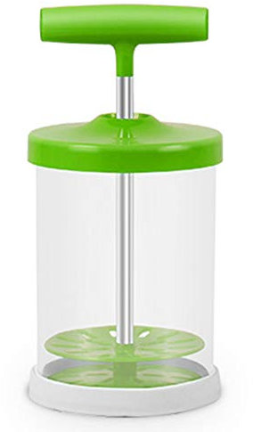 Manual Professional Whipping Cream Dispenser - Handheld DIY Whipped Cream Dispenser - Perfect Cream Whipper Maker for Gift,Lid,15-Ounce Capacity (450ml) (Green)
