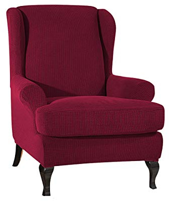 PETCUTE Ohrensessel husse ohrensessel bezug Stretch sesselhussen Sessel bezug husse für ohrensessel