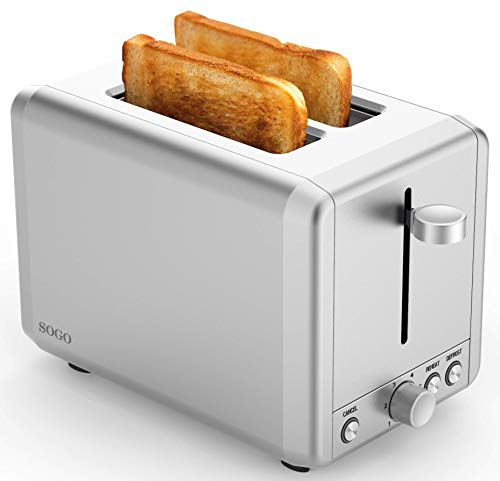 SOGO Tostadora Deluxe, 925 W, Acero Inoxidable (SS-5380)