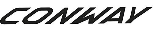 CONWAY Schaufensterdeko auf Glas 500x58mm schwarz Fahrrad