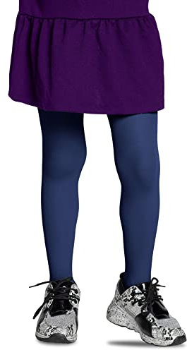 LORES Collants opaques pour fille, Avec pied, Pour l'école de danse classique, 40 deniers, 134-140