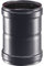 La zappa Manchon de connexion pour poêle à granulés en acier noir 1,2 mm (diamètre 80 mm mm)