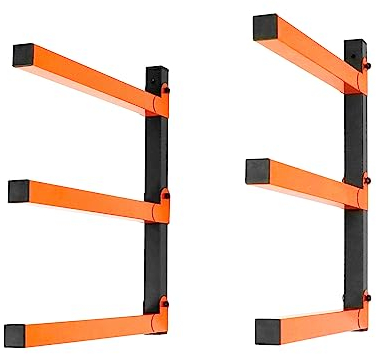 QWORK® 2 Stück Felgen Wandhalterung, Garage Halterung, Belastbar Bis 100 kg, Faltbar, für Leiter, Fahrrädern, Planke