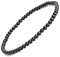 Apocalyptic-K Lot de 2 bracelets de cheville en pierre noire pour femme, 4 mm, 2 bracelets de cheville en tourmaline noire, 24 x 0,03 x 0,03 cm, Pierre