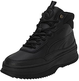 PUMA Femme Mayra Sneaker Boot Bottes Hautes, Noir Noir-Gris Fort, 38 EU