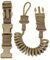 ACEXIER Militärisches taktisches Schlüsselband Mehrzweck-Feder-Lanyard-Pistole Sicheres Lanyard-Gewehr-Sling-Strap-Schießen Jagdwaffenzubehör (Tan)