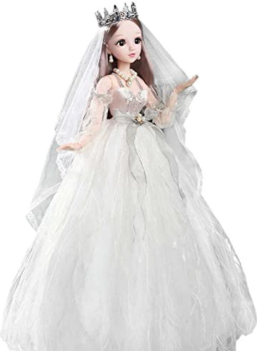 Sharplace 24 Zoll BJD Puppe mit beweglichen Gelenken - Singende Prinzessin für Sammler und Spiel, Prinzessin Elena