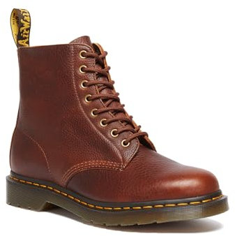 Dr. Martens 1460 Ambassador - Stivali da combattimento in pelle con lacci, Anacardi., 47 EU