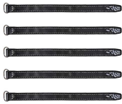 NASSMOSSE Drone Battery Strap RC UAV Lithium Battery Cable Tie Battery Tie Down Strap Compatible with FPV 5PCS 15x200mm Black