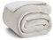 BEDSURE Kuscheldecke - Warm Sherpa Wolldecke & Sofadecke, Flauschig Sofaüberwurf Decke, Dicke Couchdecke, Fleecedecke, Flauschige Wohndecke für Couch, Beige, 130x150 cm