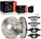 Frankberg 2x Bremsscheiben 4x Bremsbeläge mit Bremsenschmiermittel Vorne Kompatibel mit 5er F10 525 528 530 2010-2016 5er Touring F11 525 528 530 2009-2017 Replace# 34116775277