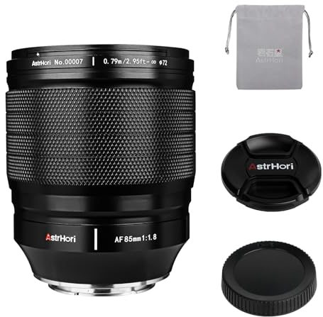AstrHori Obiettivo 85 mm F1.8 Autofocus Portrait, 85 mm f/1.8 Full-Frame Lens Compatibile con Nikon Z-Mount Mirrorless Z5 Z6 Z7 Z6II Z7II Z9