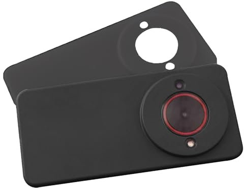 Heioloo Cover per ZTE Blade A75 5G Custodia Protezione [Anti-Caduta] Silicone Morbido TPU Cover Anti Impronta Phone Case, Anti-Antiurto, Anti-Scratch - Nero