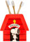 Collectibles Peanuts Snoopy Zahnbürstenhalter – Make-up-Pinsel/Stiftebecher (offizielles Lizenzprodukt) Franco