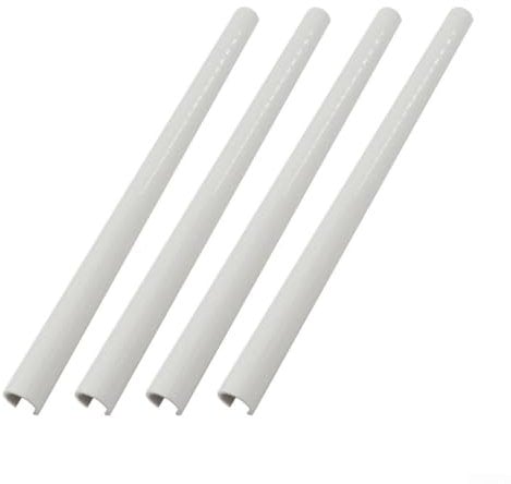 4Pcs Radiator Pipe Covers, Central Heating Clip On Covers, 15 * 200mm 300mm 500mm Radiator Pipe Covers(White-300mm)