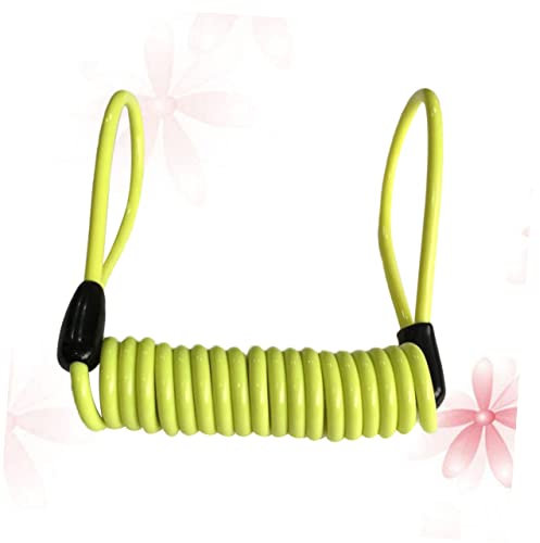 iplusmile 1pc Disc Brake Lock Reminder Cable Lightweight Coil for Bikes Motorcycles and Scooters Long Yellow Prevents Damage from Engaged