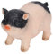 HUONIU Rosa Schwein-Statue aus Kunstharz, Gartendekoration, Miniatur-Tierskulptur (Mini Pink Schwarz)