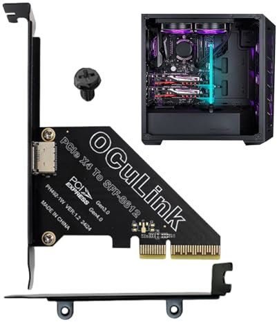 Placa de Expansión Pcie,Tarjeta PCIe Externa - Tarjeta gráfica Externa 4.0 para computadora portátil - Placa Base de Tarjeta gráfica de Rendimiento de computadora SSD U.2, PC de Escritorio
