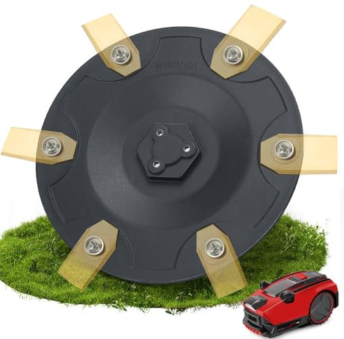 Mähroboter Zubehör, 6er Messerscheibe Kompatibel mit Einhell Freelexo Cam 500 Power X Mähroboter, Gartenmäher Unkraut Jäten