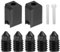 5 Pz Ugelli in Acciaio Temprato per P1p/P1s/X1/X1c/X1e/Kobra 3 Combo/Adventurer 5m/5m Pro 0.2mm 0.4mm 0.6mm 0.8mm con Copertura Extra in Silicone, Estrusore Hotend Hardened Steel Nozzle per Bambu Lab