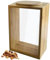Cereal Containers Storage, 5.9x3.9x9 Large Capacity Sealed Bamboo & Acrylic Rice Dispenser with Removable Lids, Clear Flour Storage Containers for Kicthen, Cereal Dispenser, Stora