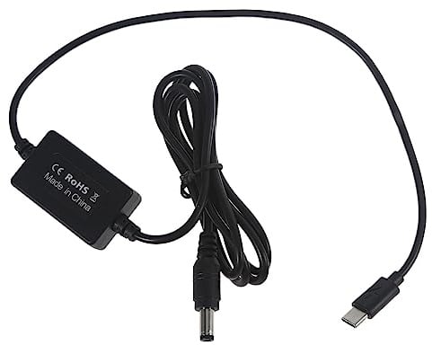 WKabnkn 132cm USB C 9V 12V PD To 8.4V 5.5x2.1mm Power Supply Cable For Bike LED Lamp Light Camera Battery And More
