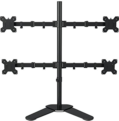 VLALAMNO Desktop-Ständer, voll beweglich, 360 Grad, 4-Bildschirm-Monitorständer, 10 - 24 LCD-LED-Monitor-Montagearm, 8 kg Tragkraft pro Kopf(Desktop Stand)