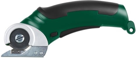 Ciseaux électriques, Ciseaux électriques rechargeables sans fil for carton, cuir, tissu, scrapbooking, tapis, cutter rotatif électrique,pour tapis en cuir(Green)