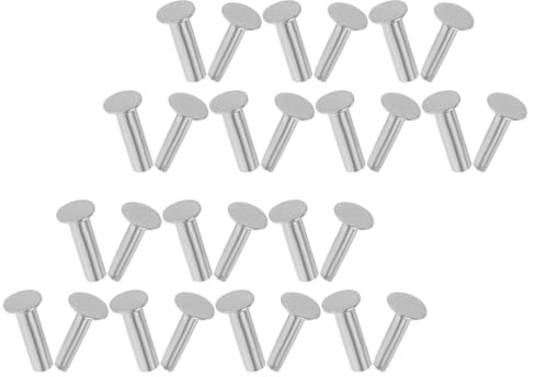 GALPADA 50 Pairs Stainless Steel Knife Handle Rivet Fasteners Set with Secure Locking Structure and Stable Connection, 4mm X 1.8cm Pins for DIY Knife Making and Outdoor Tool Handle
