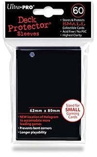 Trading Card Sleeves - 60 Ultra Pro Black Deck Protectors YuGiOh! Sized