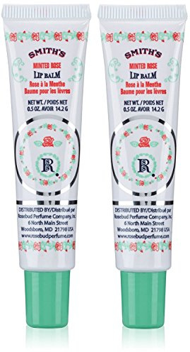 Rosebud Perfume Co. Smith'S Minted Rose Lip Balm In A Tube .5 Oz - 2-Pack