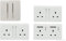 Trendi Switch Artistic Modern Glossy Switches & Sockets Dining Room Trade/Multi Buy Room Pack in White
