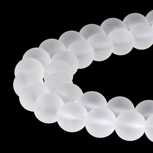 Magnifiques perles naturelles en agate, perles rondes en vrac pour fabrication de bijoux, Clear Quartz, 4 mm