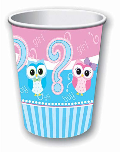 Forum Novelties x78696 Gender Reveal Becher, 266 ml, mehrfarbig